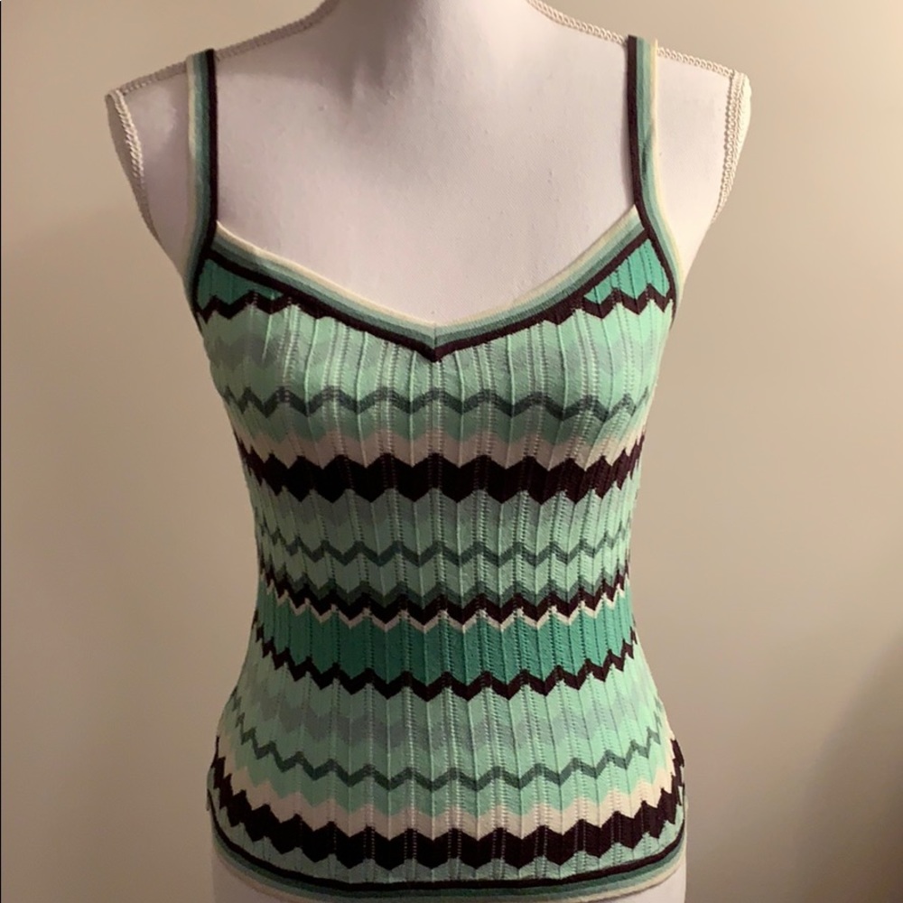 INC International Concepts Grn Sweater Tank Petite